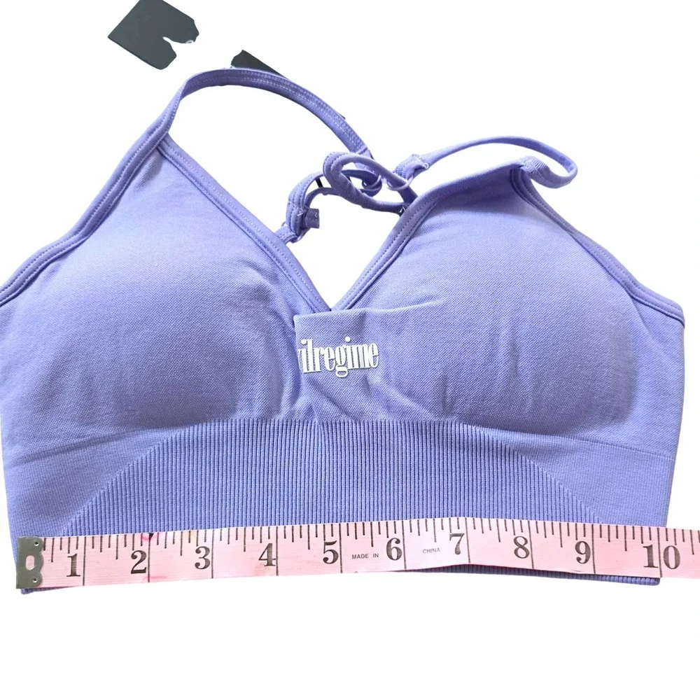 Civil Regime Kelly Seamless‎ Sports Bra Dusty Lavender Purple Small NEW
